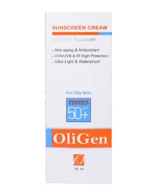 کرم ضد آفتاب رنگی الی ژن مناسب پوست های چرب با +SPF50