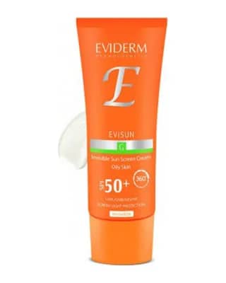 کرم ضد آفتاب +SPF50 اویدرم مناسب پوست چرب - بدون رنگ