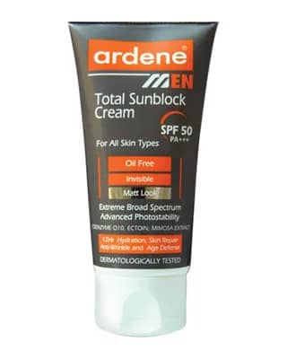 کرم ضد آفتاب چند کاره ضد آب آقایان آردن با SPF 50