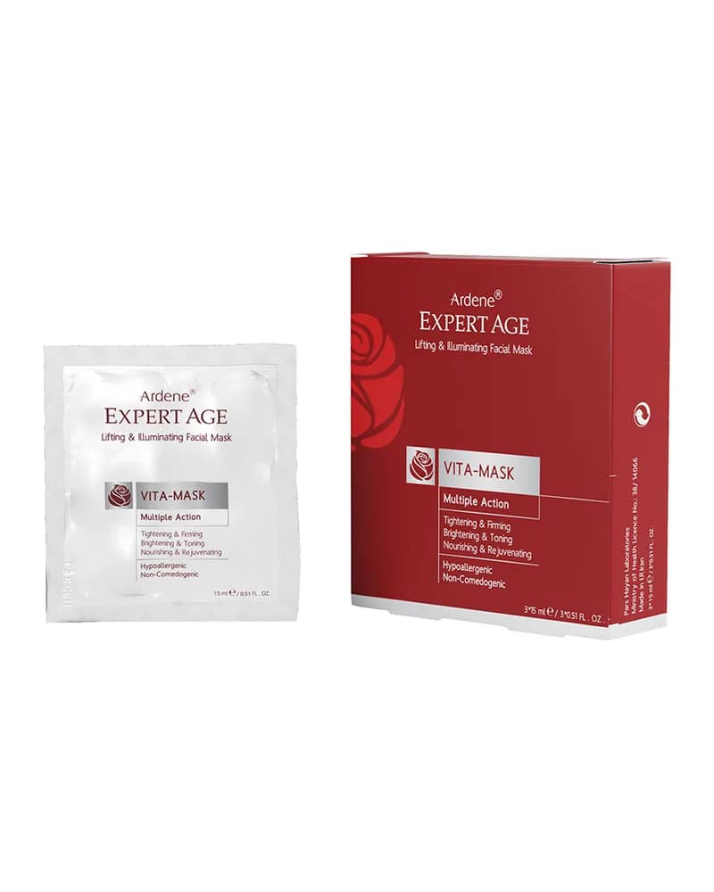 ماسک سفت و شفاف کننده پوست صورت و گردن آردن مدل Expert Age