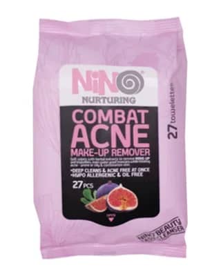 دستمال مرطوب پاک کننده آرایش نينو مدل Combat Acne
