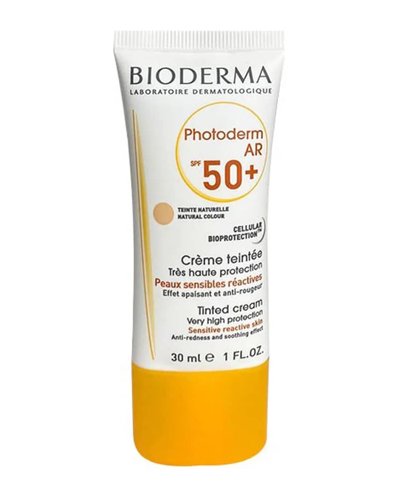 کرم ضد آفتاب رنگی پوست حساس و دارای قرمزی بایودرما مدل +PHOTODERM AR SPF50