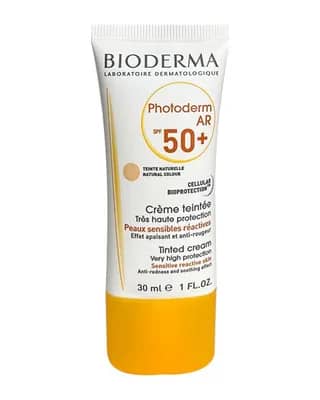 کرم ضد آفتاب رنگی پوست حساس و دارای قرمزی بایودرما مدل +PHOTODERM AR SPF50