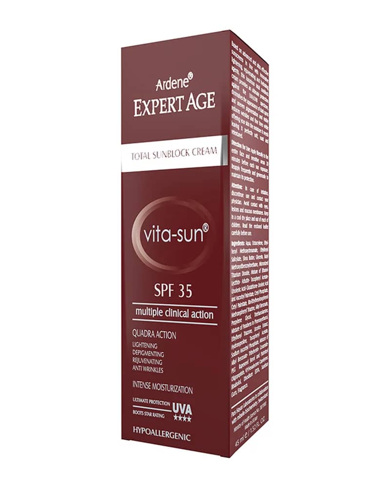 کرم ضد آفتاب روشن کننده و ضد چروک آردن مدل Expert Age با SPF 35