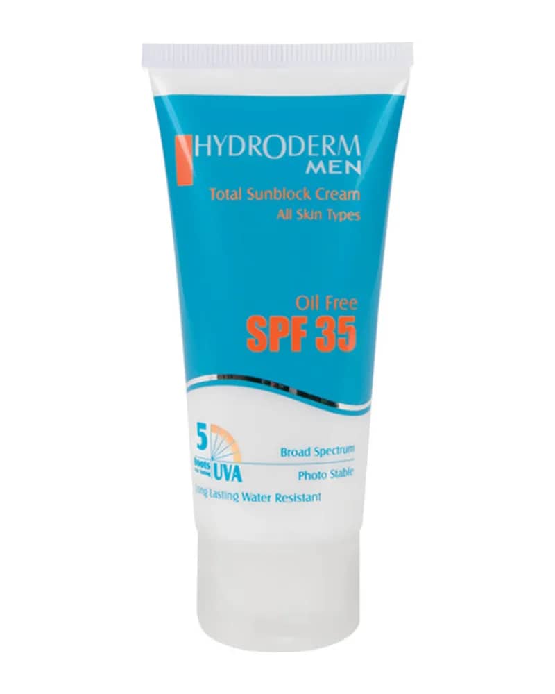 کرم ضد آفتاب فاقد چربی آقایان هیدرودرم با SPF35