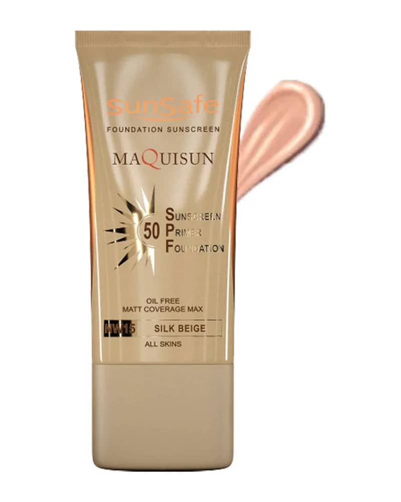ضد آفتاب کرم‌ پودری سان سیف مدل MAQUISUN با SPF50