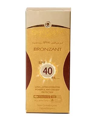 کرم ضد آفتاب برنزه کننده سان سیف مدل Bronzant با SPF 40 - بژ طلایی