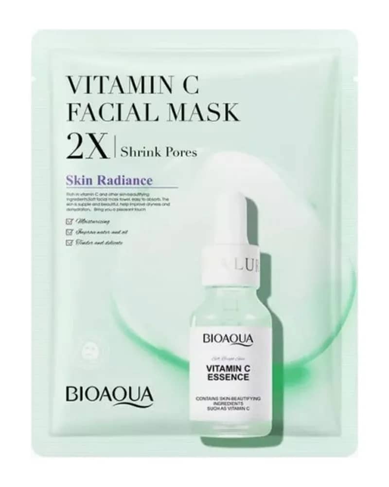 ماسک ورقه ای درمان منافذ BIOAQUA مدل2x ویتامین سی