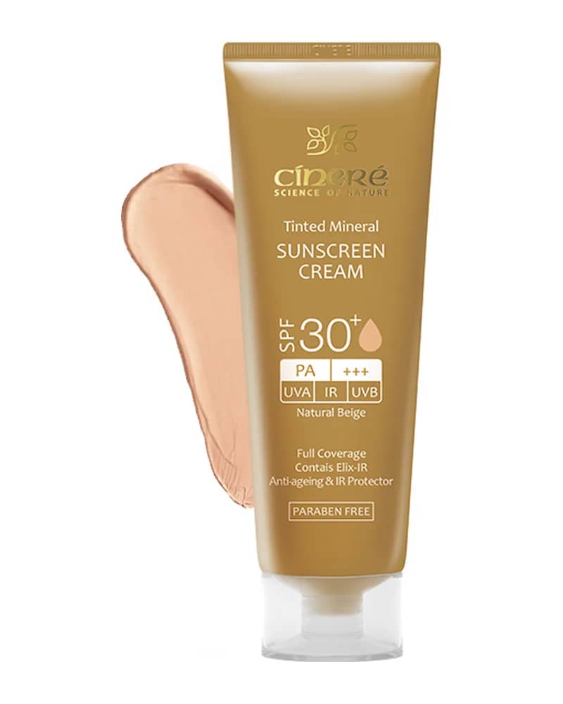 کرم ضد آفتاب رنگی مینرال سینره  با +SPF30