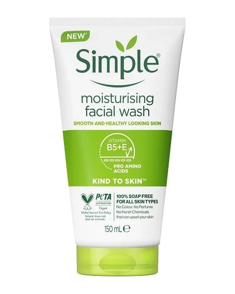 شوینده مرطوب کننده صورت سیمپل مدل Kind To Skin