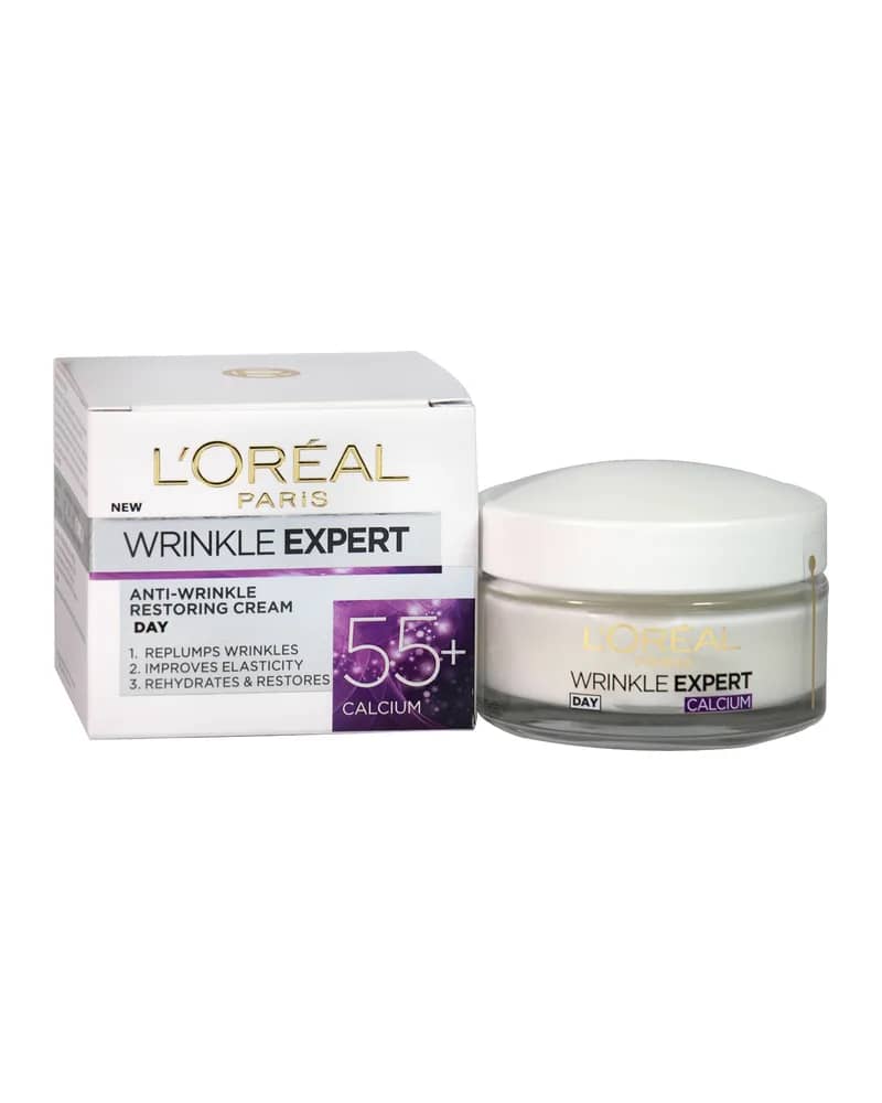 کرم روز ضد چروک حاوی کلسیم بالای 55 سال Wrinkle Expert لورال