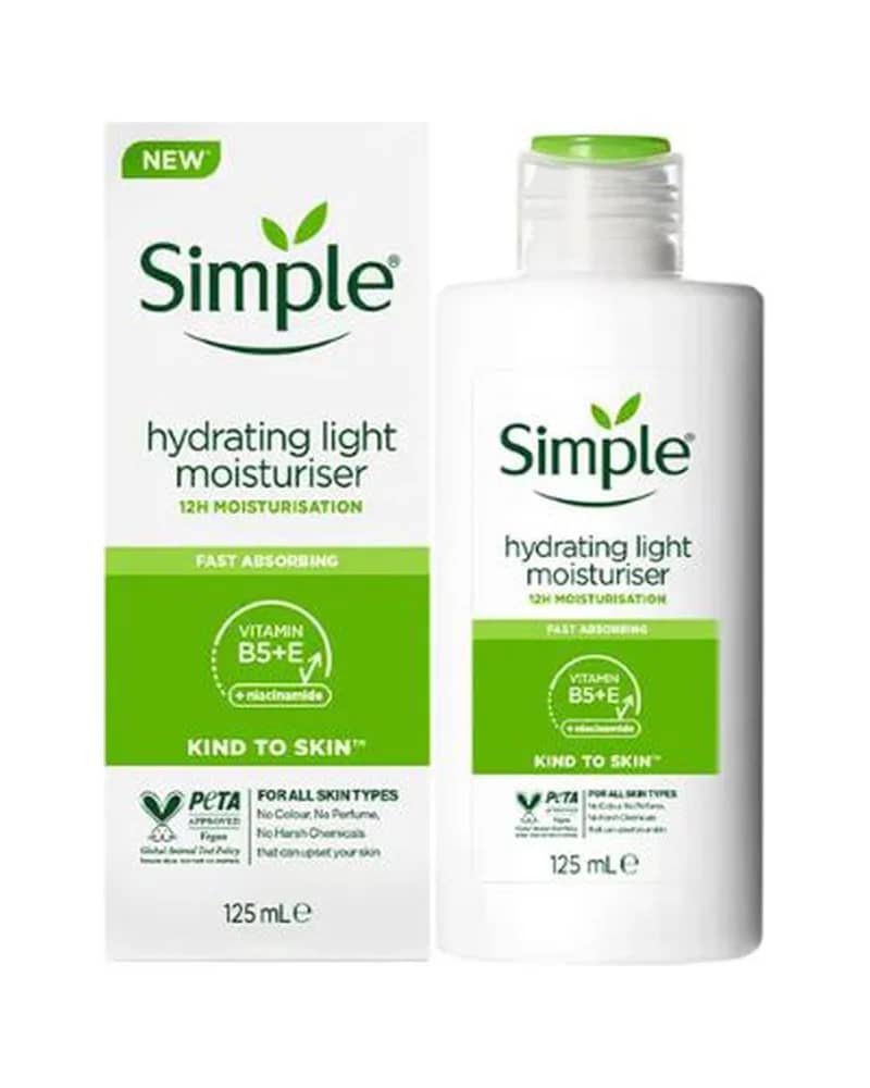 کرم مرطوب کننده و آبرسان 12 ساعته پوست چرب و مختلط سیمپل مدل Light