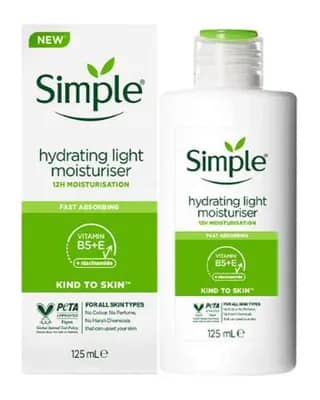 کرم مرطوب کننده و آبرسان 12 ساعته پوست چرب و مختلط سیمپل مدل Light