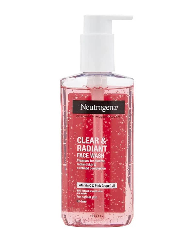 ژل شستشوی شفاف کننده گریپ فروت نوتروژینا مدل Clear & Radiant