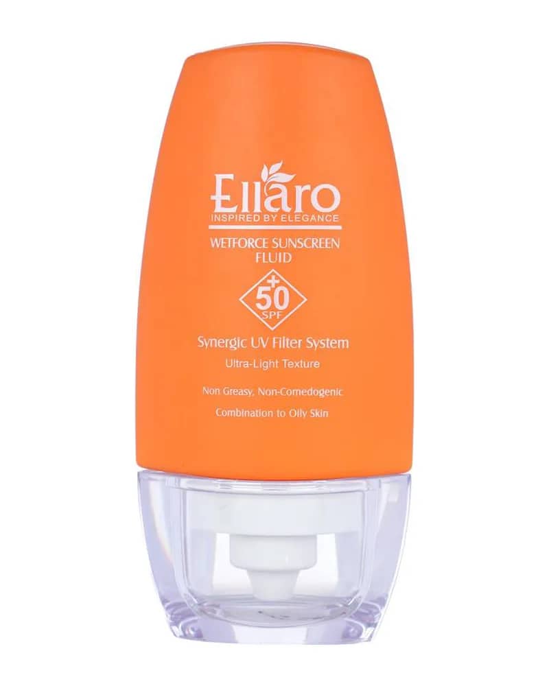 ضد آفتاب فلوئیدی الارو فاقد چربی SPF+50 مدل Wetforce