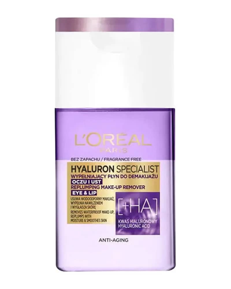 محلول دوفاز پاک کننده آرایش چشم و لب لورال مدل Hyaluron Specialist