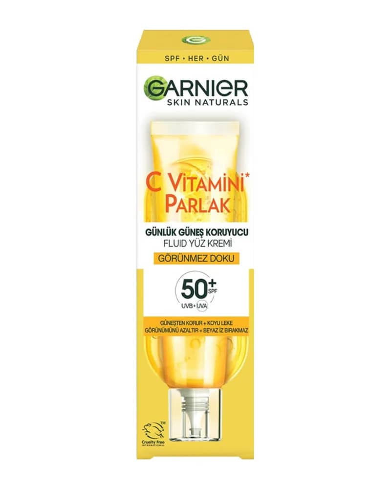 کرم ضد آفتاب مرطوب و روشن کننده پوست ویتامین سی بی رنگ SPF50 گارنیه