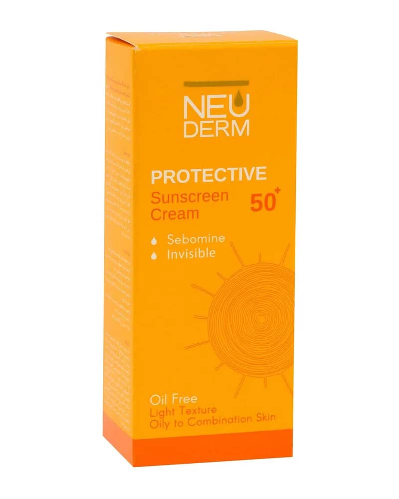 کرم ضد آفتاب بی رنگ مناسب پوست های چرب و مختلط با +SPF50 نئودرم Highly Protective