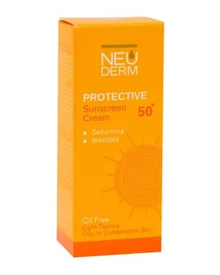 کرم ضد آفتاب بی رنگ مناسب پوست های چرب و مختلط با +SPF50 نئودرم Highly Protective