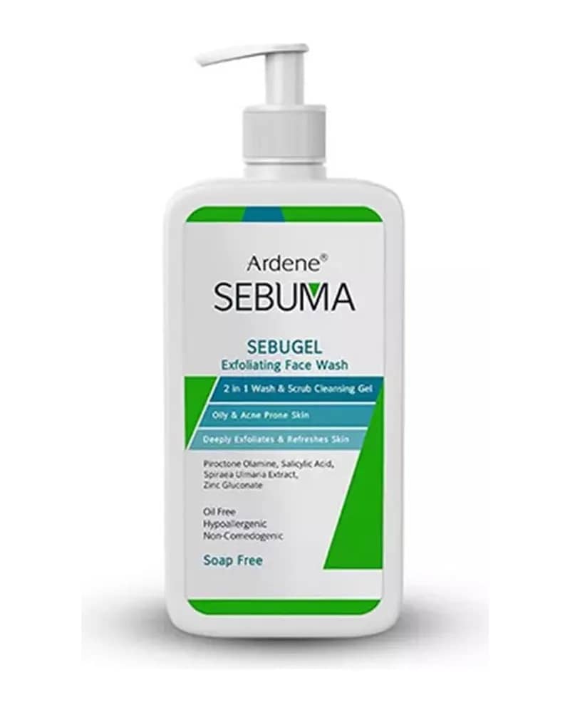 ژل شستشوی اسکراب لایه بردار مناسب پوست چرب و دارای آکنه آردن سبوما