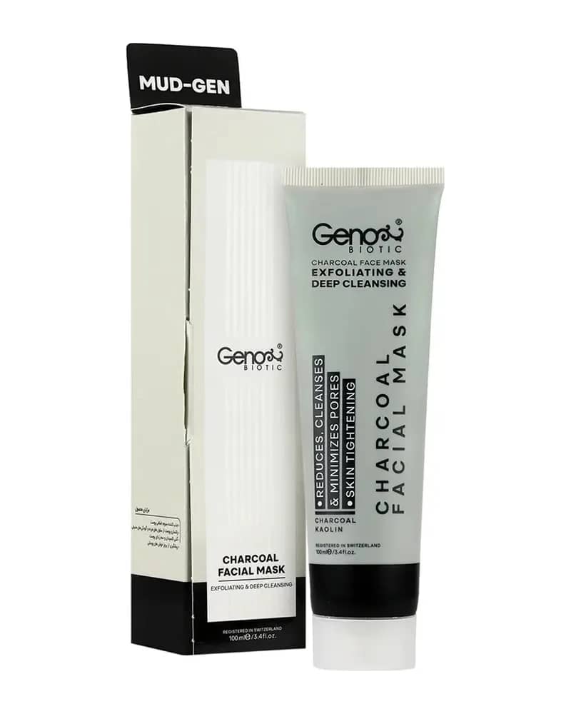 ماسک زغال پاکسازی کننده صورت و گردن ژنوبایوتیک