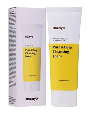 فوم پاک کننده عمقی روشن کننده و نرم کننده پوست مانیو Pure & Deep Cleansing Foam