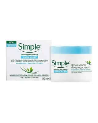 کرم مرطوب کننده و آبرسان شب سیمپل مدل Water Boost