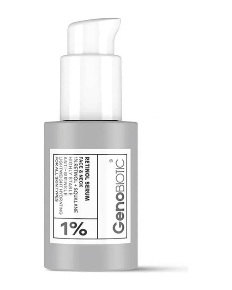 سرم رتینول 1% کاهش چین و چروک‌های صورت و گردن ژنوبایوتیک