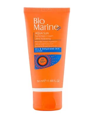 کرم ضدآفتاب رطوبت رسان SPF50 پوست خشک و دهیدراته بایومارین