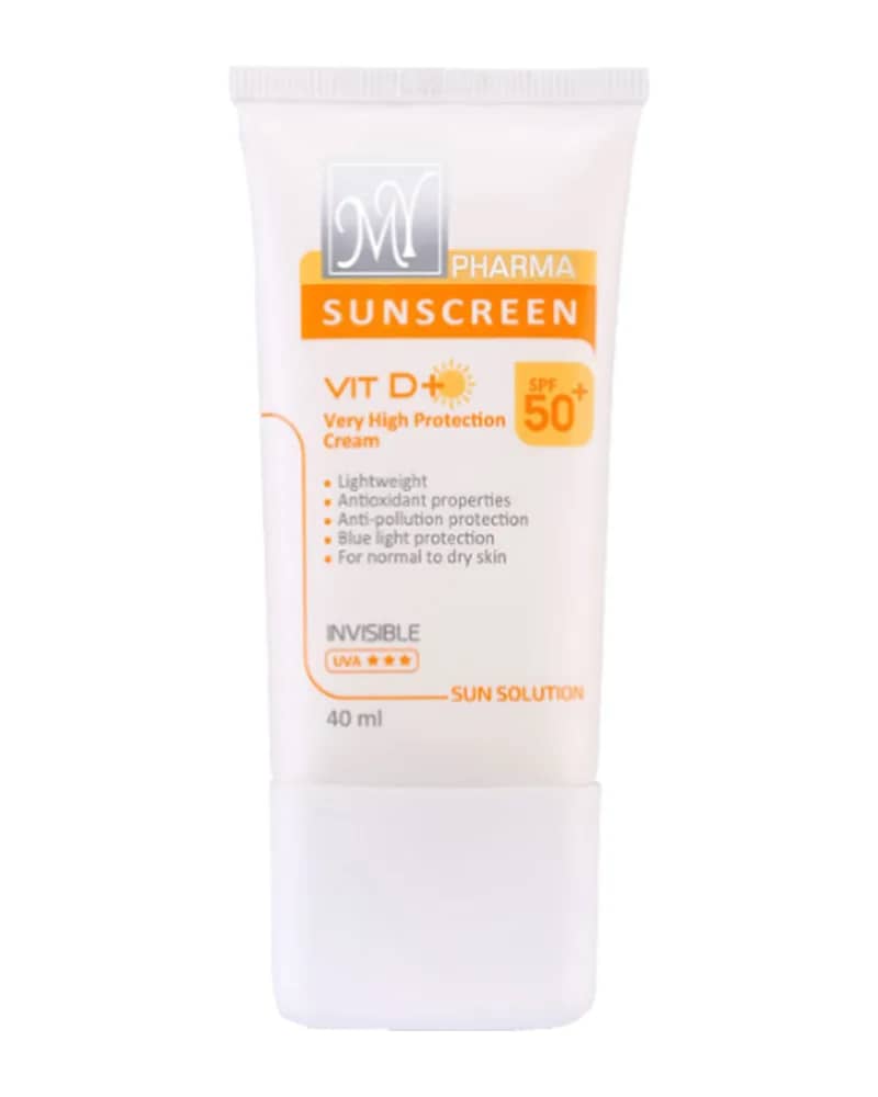 کرم ضد آفتاب مای فارما مناسب پوست های نرمال تا خشک با +SPF50 - بدون رنگ