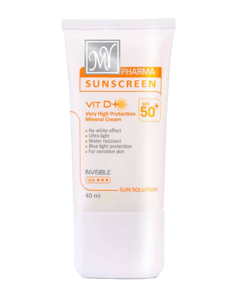 کرم ضد آفتاب مینرال مای فارما مناسب پوست های حساس با +SPF50 - بدون رنگ