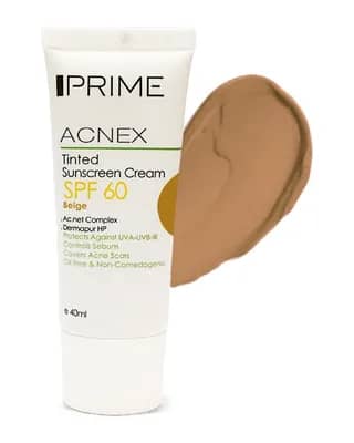 کرم ضد آفتاب رنگی SPF 60 پریم مدل ACNEX