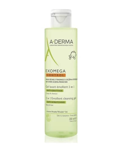 A-Derma Exomega Control 2 in 1 emollient cleansing gel