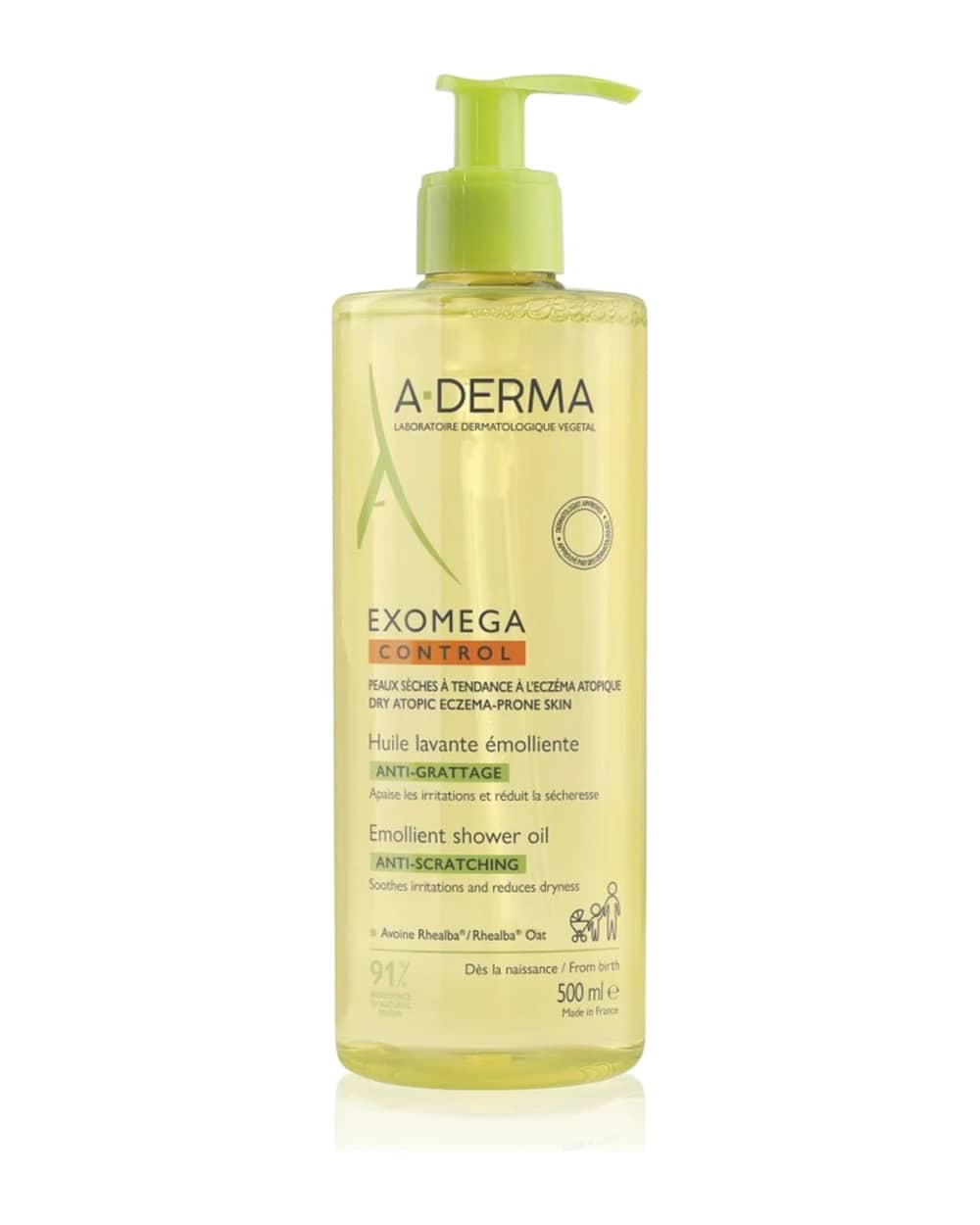 A-Derma Exomega Control Emollient Shower Oil