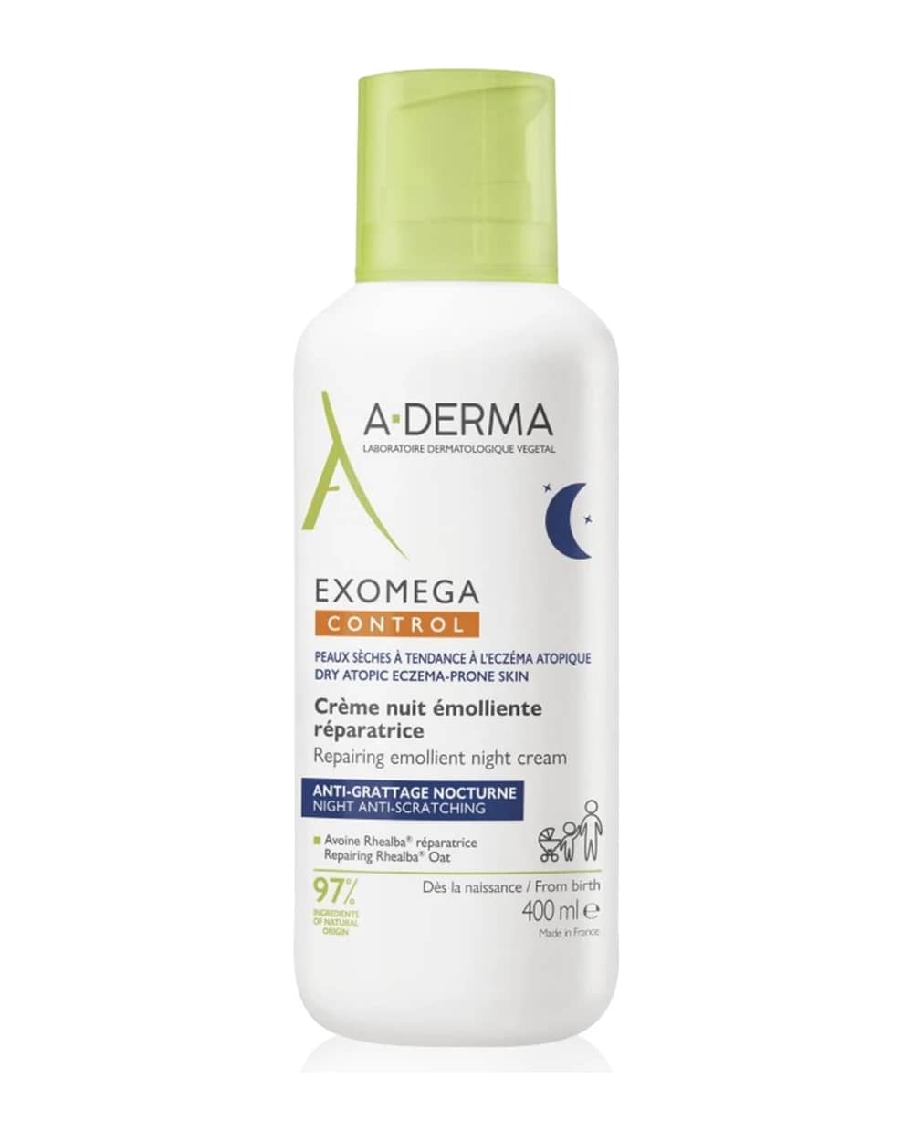 A-Derma Exomega Control Repairing Emollient Night Cream