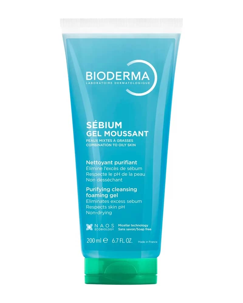 Bioderma Sebium Gel moussant Gel in schiuma detergente purificante Pelle da mista a grassa