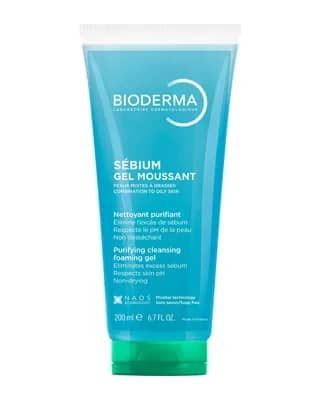 Bioderma Sebium Gel moussant Gel in schiuma detergente purificante Pelle da mista a grassa