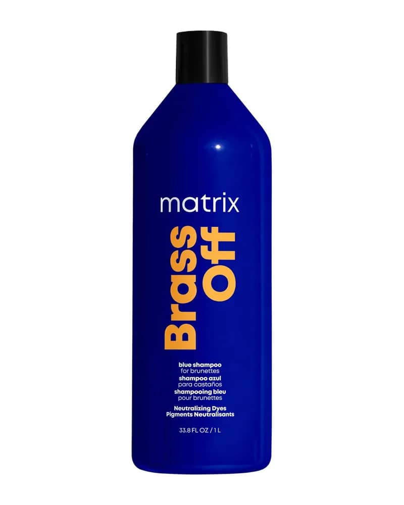 Matrix Total Results Brass Off shampoo blue neutralizzante per capelli castani schiariti 1l