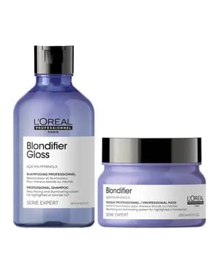 L'Oréal Professionnel Serie Expert Blondifier Gloss duo shampoo e maschera illuminanti per capelli biondi