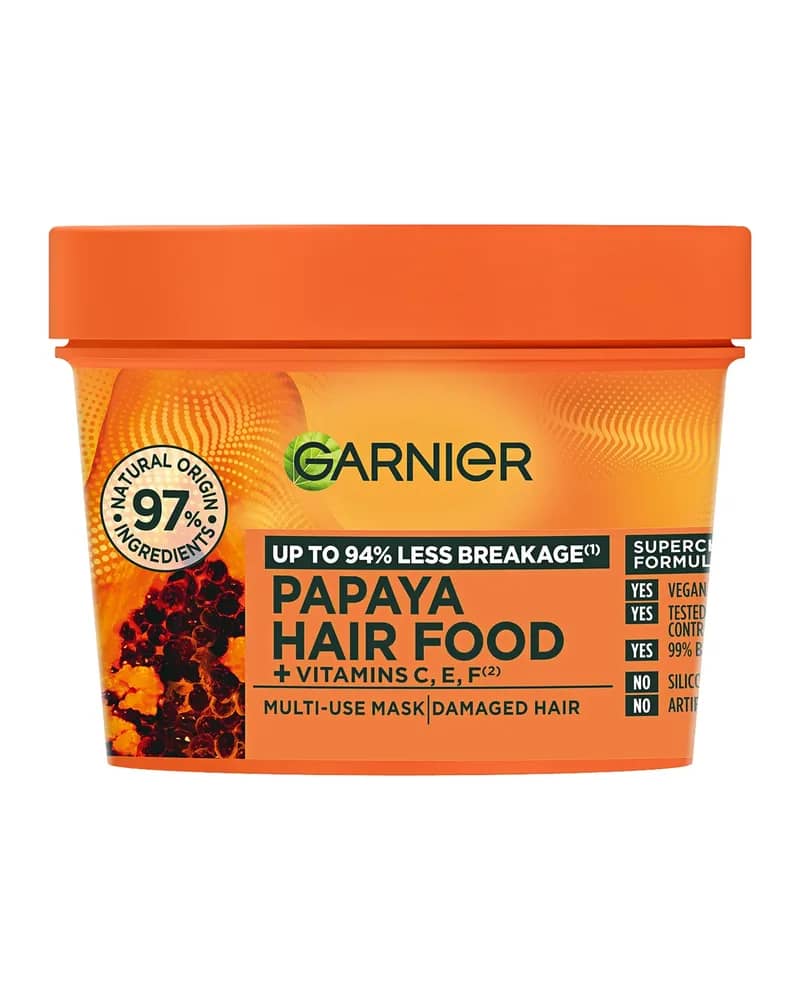 Garnier Ultimate Blends Hair Food Papaya Maschera Rigenerante per Capelli Rovinati 3 in 1 390 ml