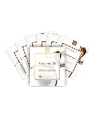 FOREO Coconut Oil Nourishing Maschera Viso per UFO/UFO per Pelle Secca (6 pezzi)