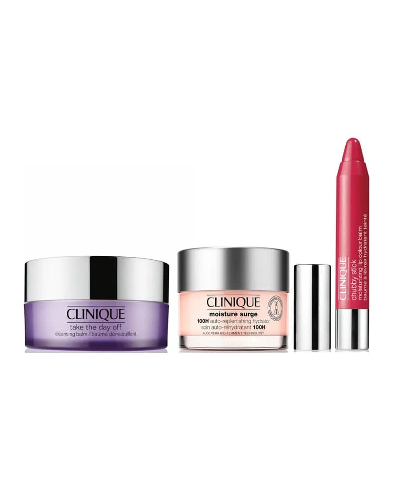 Clinique LF Exclusive Cleanse, Treat and Colour Cherry Bundle (Worth €91)