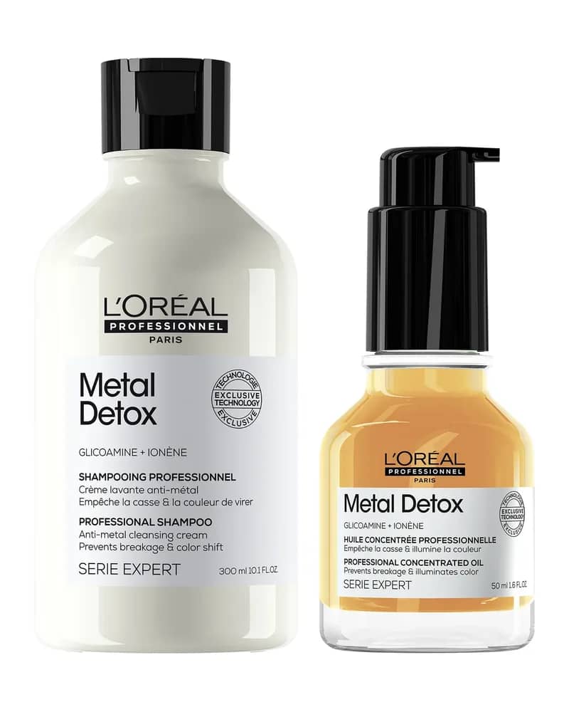 L'Oréal Professionnel Metal Detox Oil and Shampoo Bundle