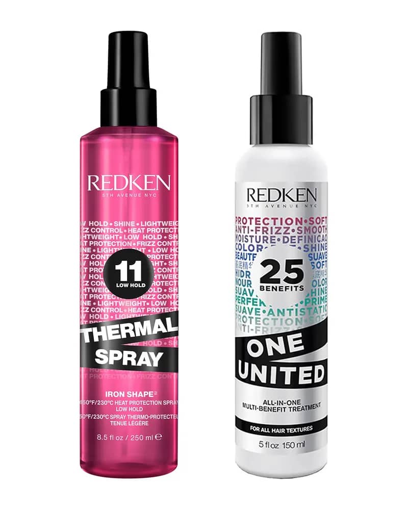 Redken Thermal Spray 250ml and One United 150ml Bundle