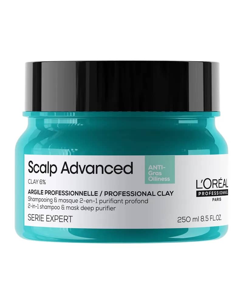 L'Oréal Professionnel Serié Expert Scalp Advanced Anti-Oiliness 2-in-1 Deep Purifier Clay Hair Mask 250ml