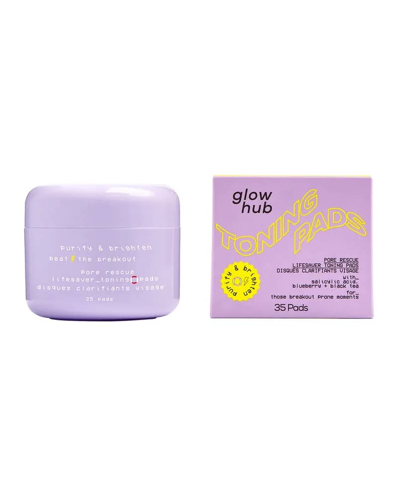 Glow Hub Purify & Brighten Pore Rescue Toning Pads 35pk
