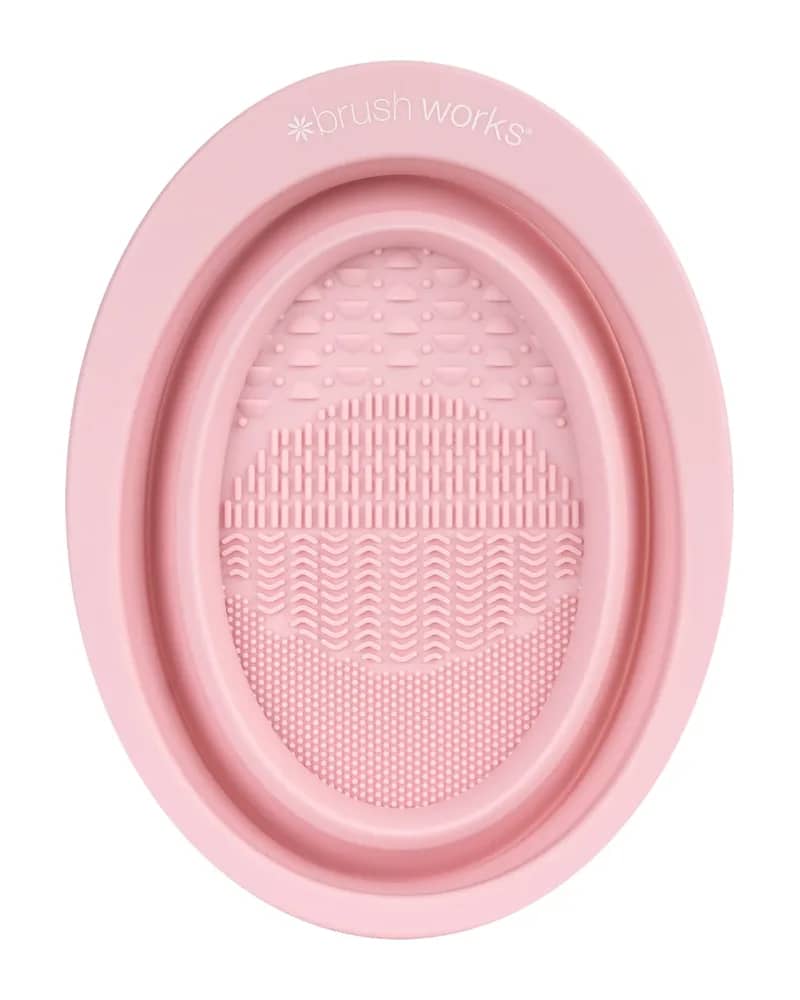 brushworks Ciotola per la Pulizia di Pennelli per Make-up in Silicone