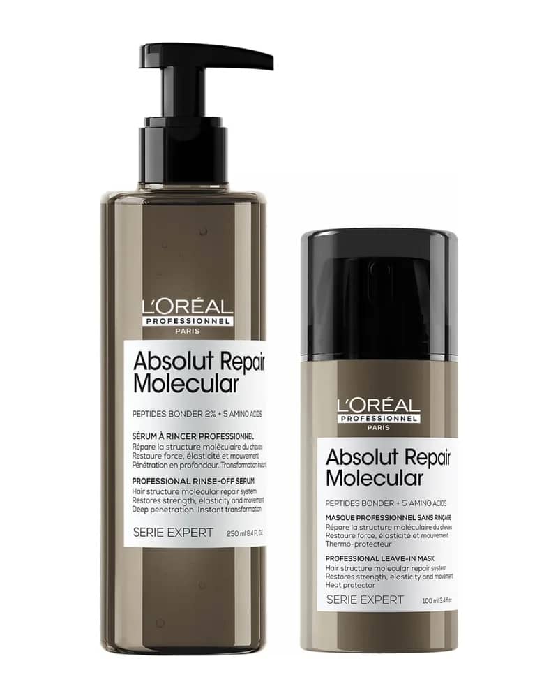 L'Oréal Professionnel Serie Expert Absolut Repair Molecular Rinse-off Serum and Mask Duo for Damaged Hair