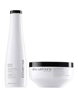 Shu Uemura Art of Hair Izumi Tonic Rice Water Shampoo and Hair Mask Routine