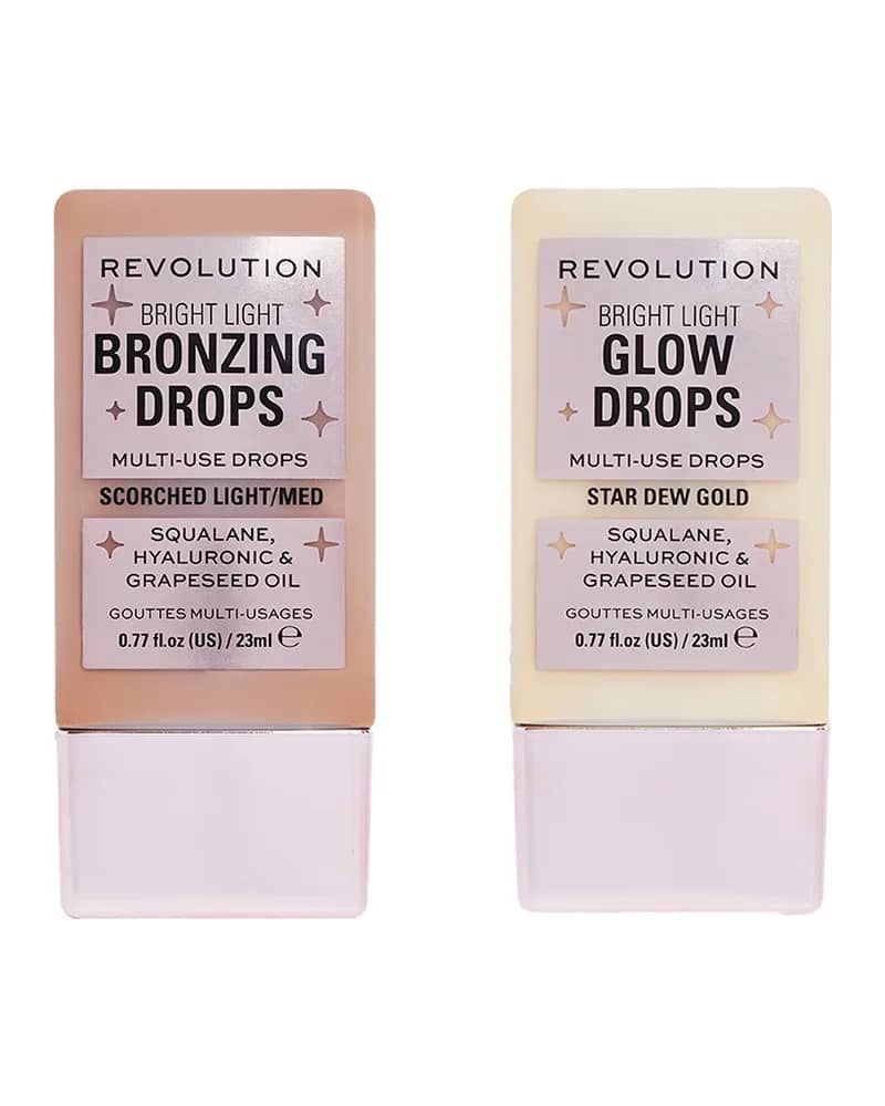 Makeup Revolution Bronze and Glow Drop Duo (Various Shades)